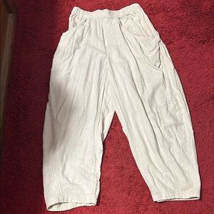 Free people Stylish Cream Relaxed Pants